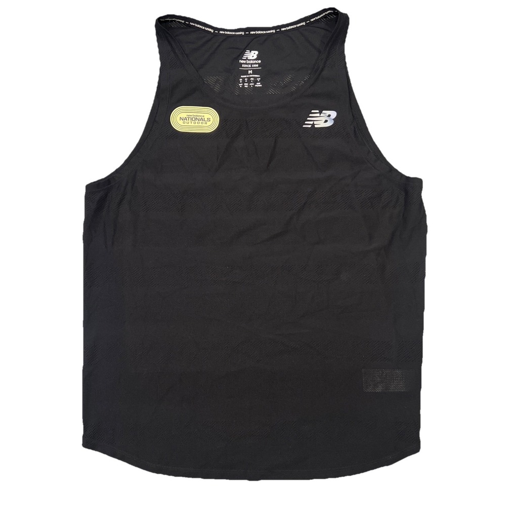 New Balance Nationals Outdoor Women's Size Medium Black Tank Top